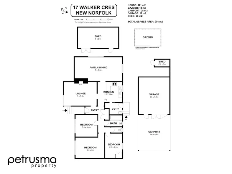 Floorplan of Homely house listing, 17 Walker Crescent, New Norfolk TAS 7140