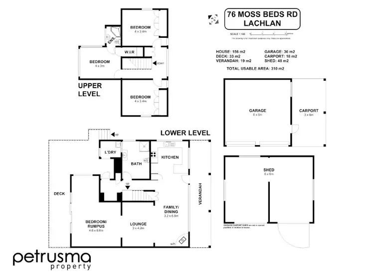 Floorplan of Homely house listing, 76 Moss Beds Road, Lachlan TAS 7140