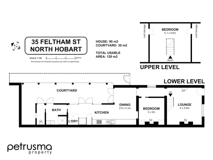 Floorplan of Homely house listing, 35 Feltham Street, North Hobart TAS 7000