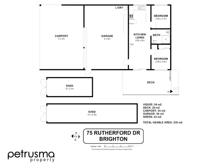 Floorplan of Homely land listing, 75 Rutherford Drive, Brighton TAS 7030
