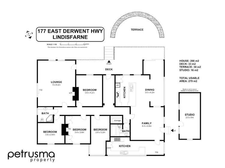 Floorplan of Homely house listing, 177 East Derwent Highway, Lindisfarne TAS 7015
