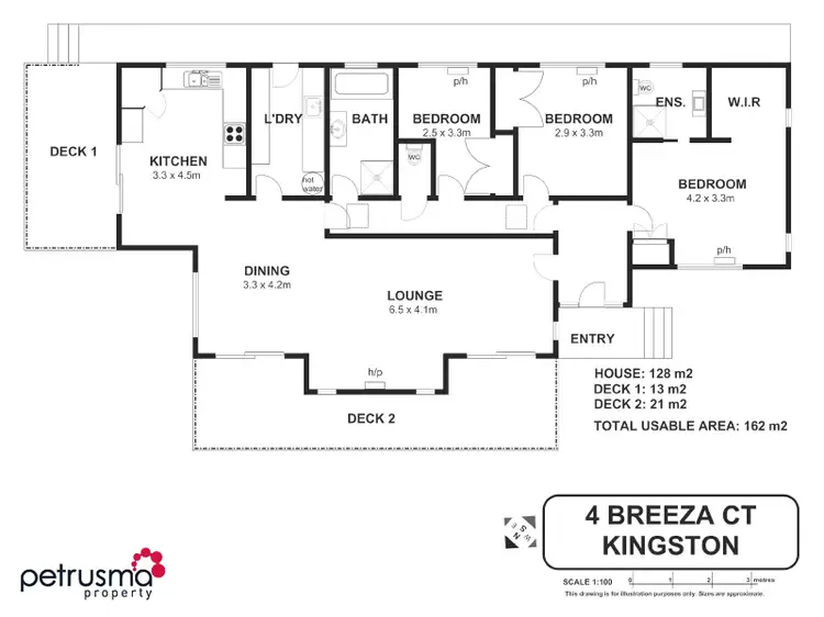 Floorplan of Homely house listing, 4 Breeza Court, Kingston TAS 7050