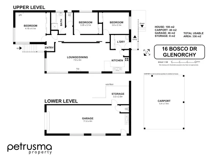 Floorplan of Homely house listing, 16 Bosco Drive, Glenorchy TAS 7010