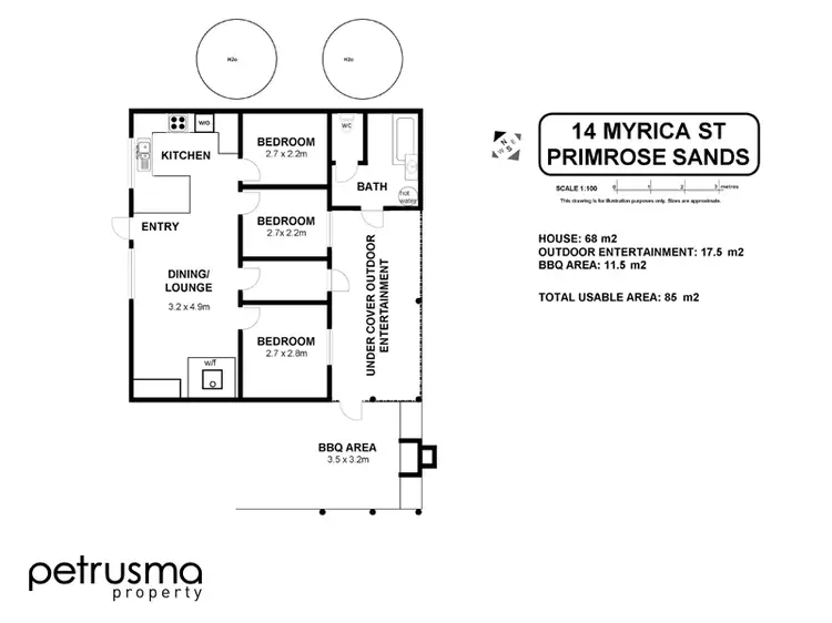 Floorplan of Homely house listing, 14 Myrica Street, Primrose Sands TAS 7173