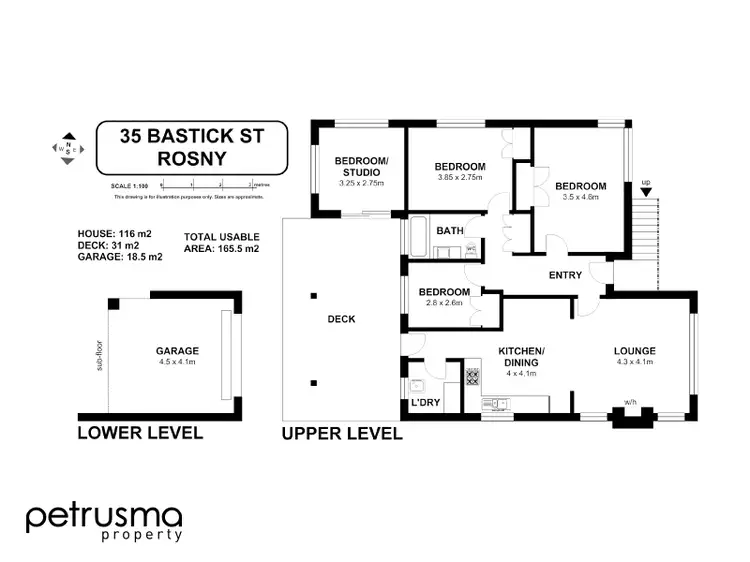 Floorplan of Homely house listing, 35 Bastick Street, Rosny TAS 7018