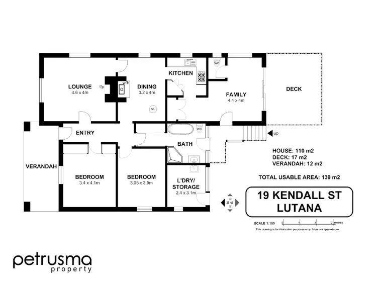 Floorplan of Homely house listing, 19 Kendall Street, Lutana TAS 7009