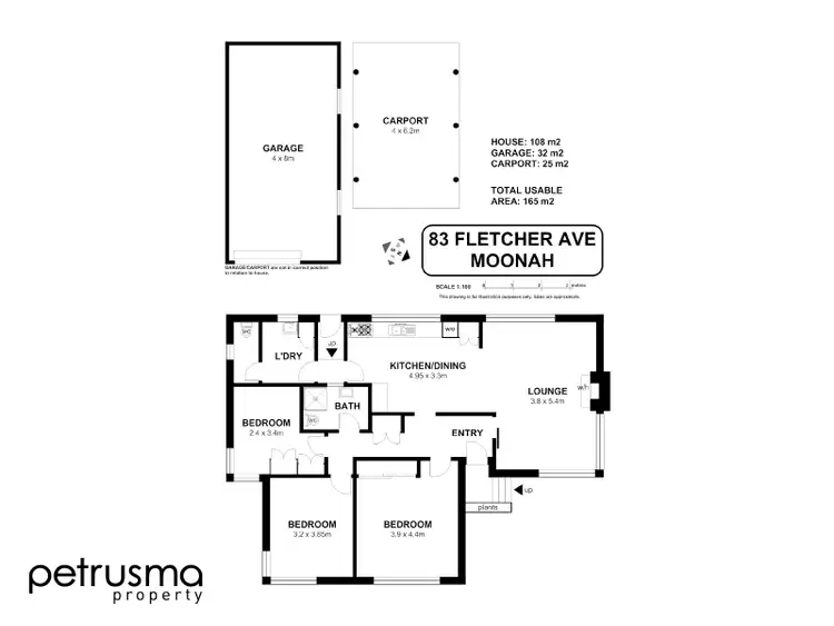 Floorplan of Homely house listing, 83 Fletcher Avenue, Moonah TAS 7009