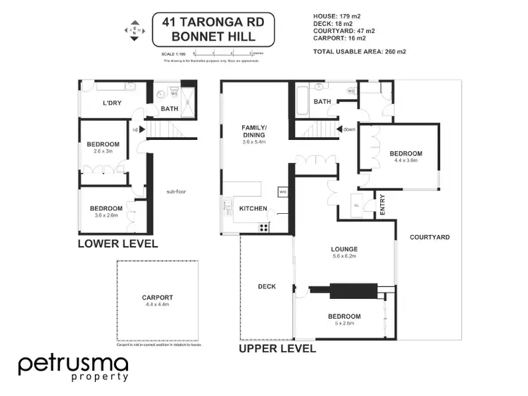 Floorplan of Homely house listing, 41 Taronga Road, Bonnet Hill TAS 7053