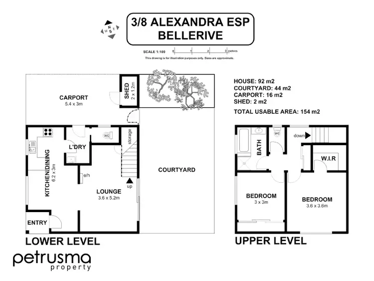 Floorplan of Homely unit listing, 3/8 Alexandra Esplanade, Bellerive TAS 7018