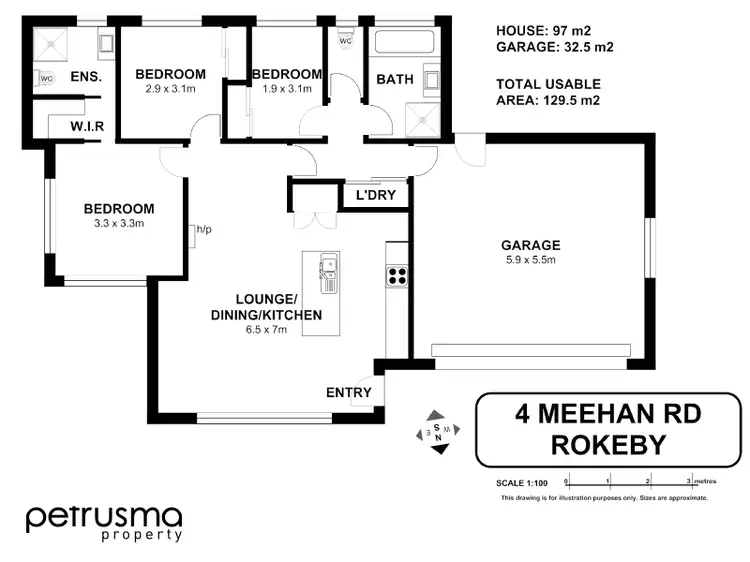 Floorplan of Homely house listing, 4 Meehan Road, Rokeby TAS 7019