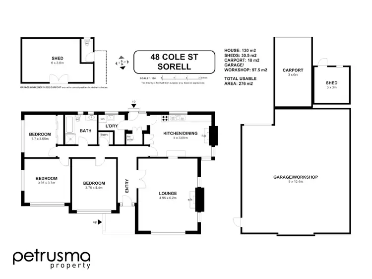 Floorplan of Homely house listing, 48 Cole Street, Sorell TAS 7172