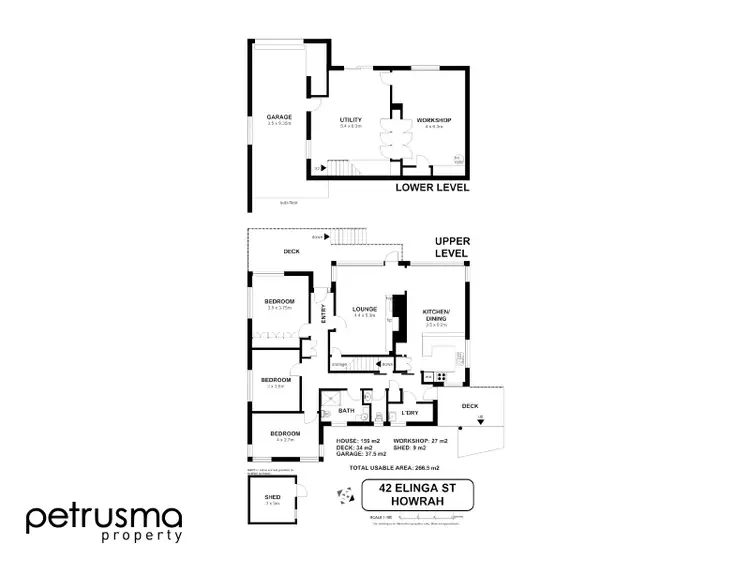 Floorplan of Homely house listing, 42 Elinga Street, Howrah TAS 7018