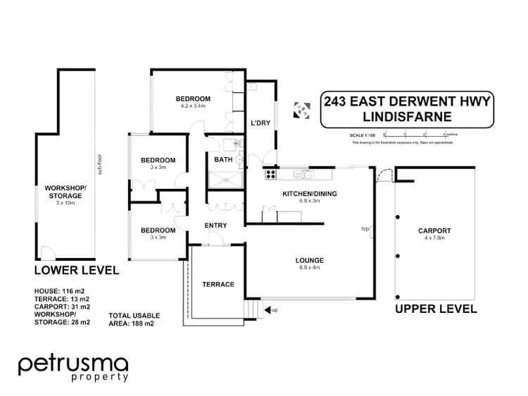 Floorplan of Homely house listing, 243 East Derwent Highway, Lindisfarne TAS 7015