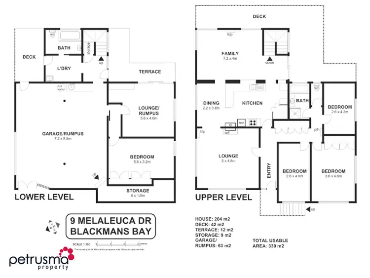 Floorplan of Homely house listing, 9 Melaleuca Drive, Blackmans Bay TAS 7052