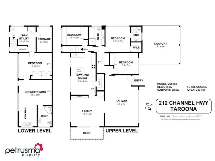 Floorplan of Homely house listing, 212 Channel Highway, Taroona TAS 7053