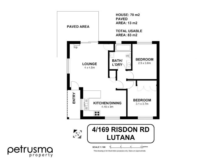 Floorplan of Homely unit listing, 4/169 Risdon Road, Lutana TAS 7009