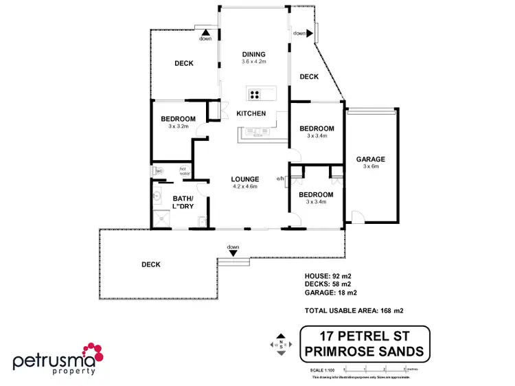 Floorplan of Homely house listing, 17 Petrel Street, Primrose Sands TAS 7173
