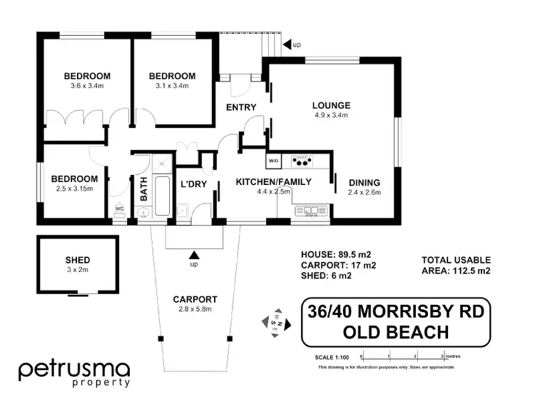 Floorplan of Homely house listing, 36 - 40 Morrisby Road, Old Beach TAS 7017
