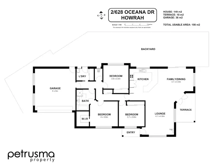 Floorplan of Homely unit listing, 2/628 Oceana Drive, Howrah TAS 7018