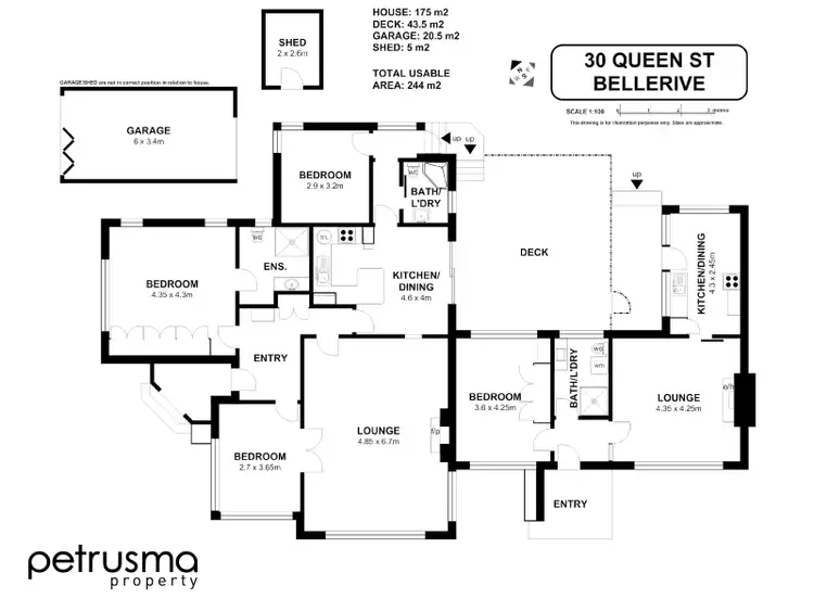 Floorplan of Homely house listing, 30 Queen Street, Bellerive TAS 7018