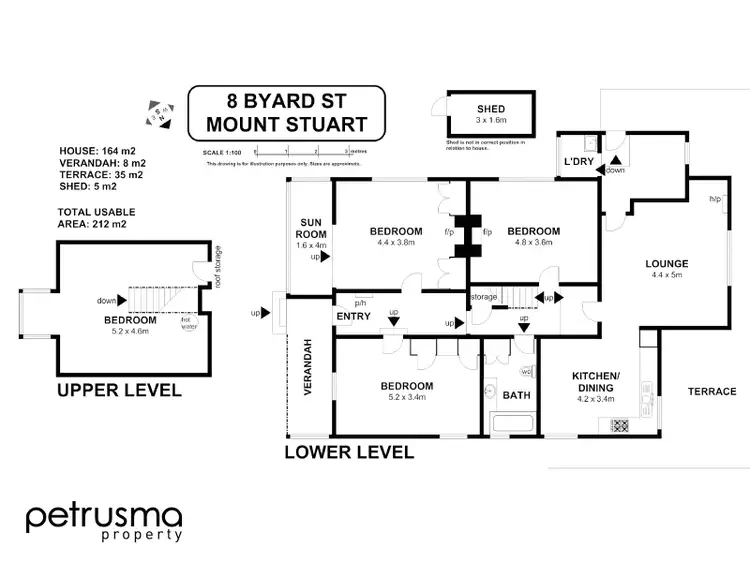 Floorplan of Homely house listing, 8 Byard Street, Mount Stuart TAS 7000