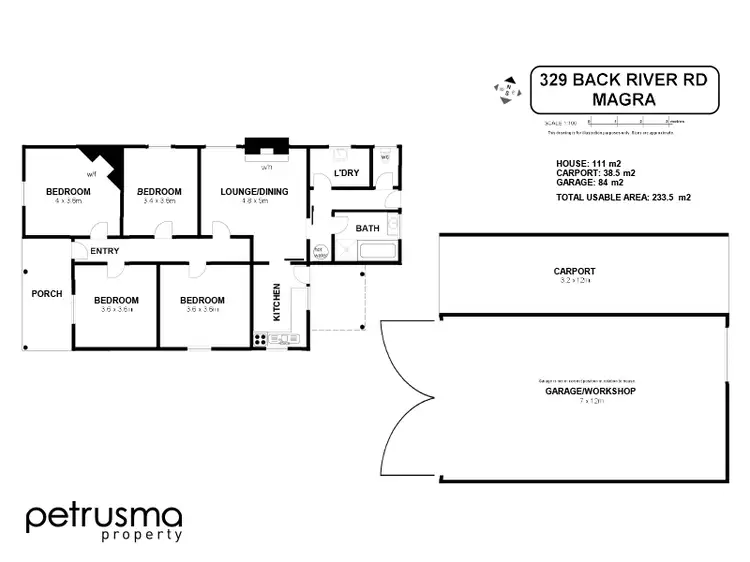 Floorplan of Homely house listing, 329 Back River Road, Magra TAS 7140