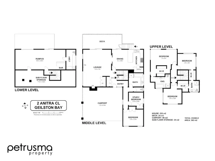 Floorplan of Homely house listing, 2 Anitra Close, Geilston Bay TAS 7015