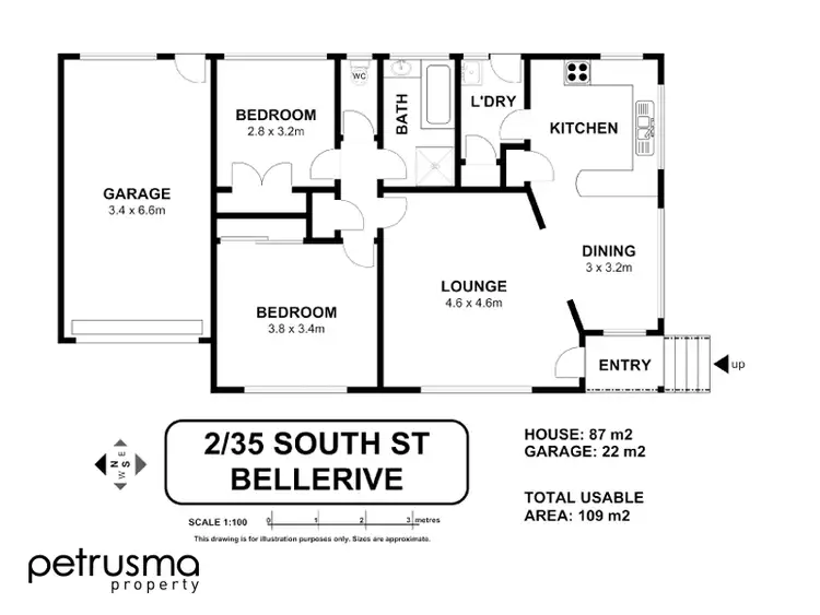 Floorplan of Homely house listing, 2/35 South Street, Bellerive TAS 7018