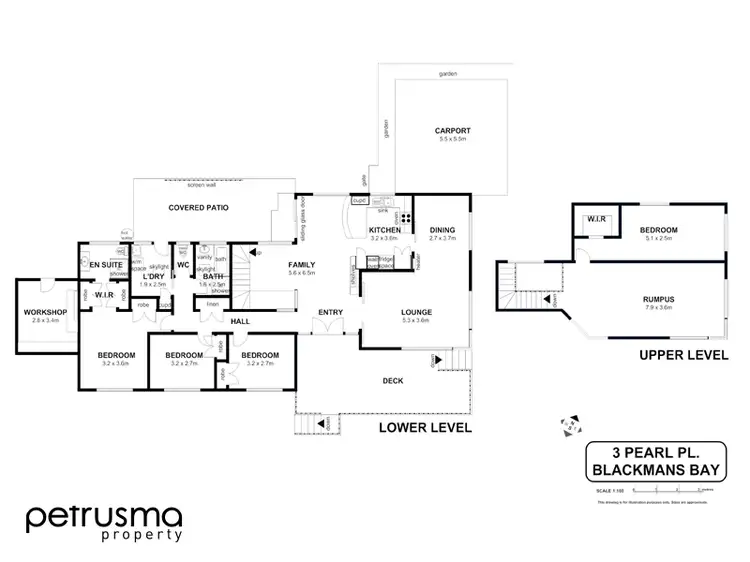 Floorplan of Homely house listing, 3 Pearl Place, Blackmans Bay TAS 7052