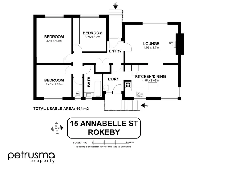 Floorplan of Homely house listing, 15 Annabelle Street, Rokeby TAS 7019