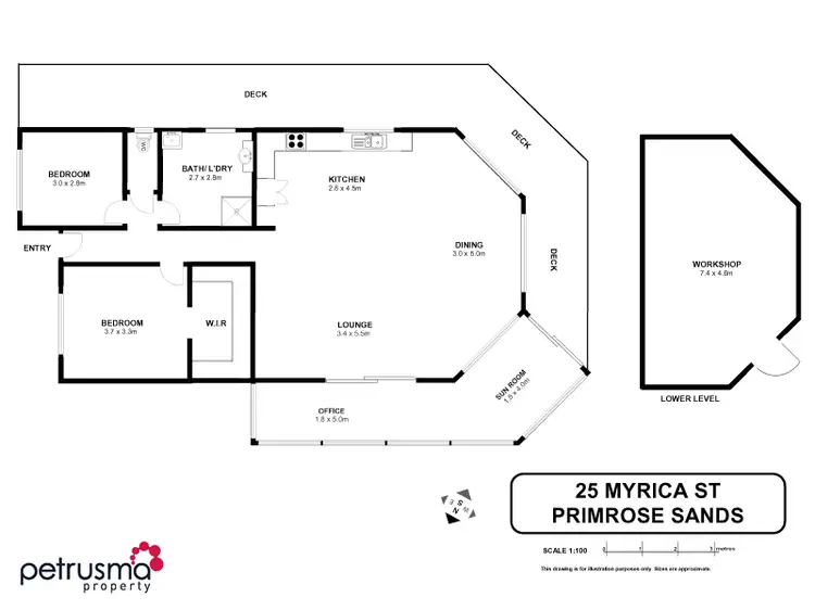 Floorplan of Homely house listing, 25 Myrica Street, Primrose Sands TAS 7173