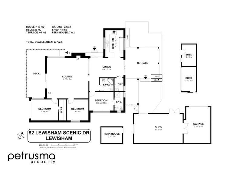 Floorplan of Homely house listing, 82 Lewisham Scenic Drive, Lewisham TAS 7173