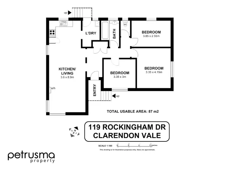 Floorplan of Homely house listing, 119 Rockingham Drive, Clarendon Vale TAS 7019