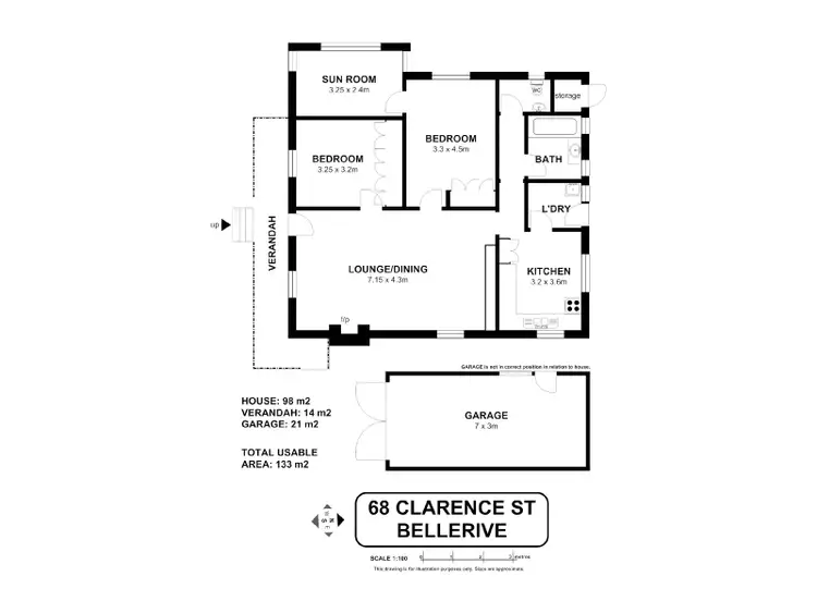 Floorplan of Homely house listing, 68 Clarence Street, Bellerive TAS 7018