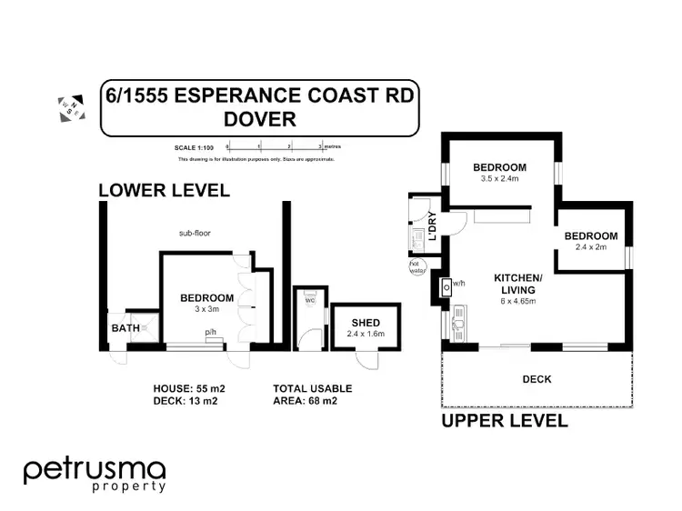 Floorplan of Homely house listing, 6/1555 Esperance Coast Road, Dover TAS 7117