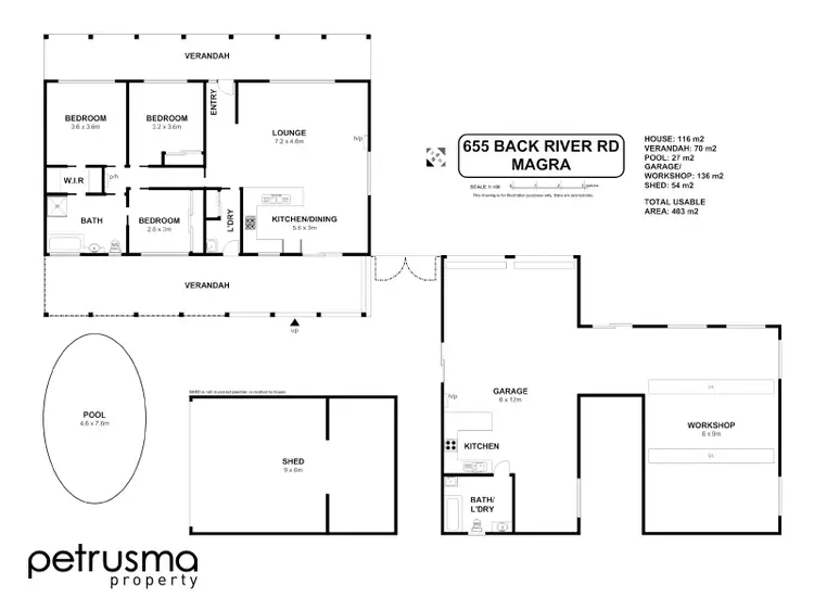 Floorplan of Homely house listing, 655 Back River Road, Magra TAS 7140