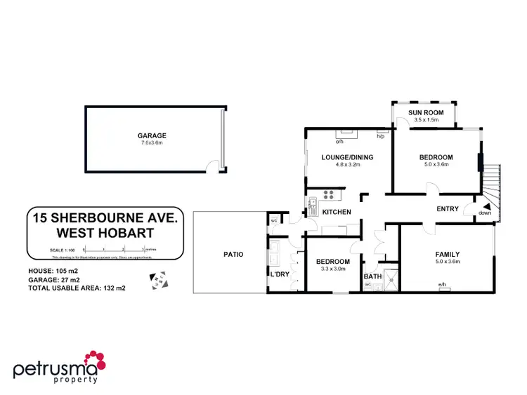 Floorplan of Homely house listing, 15 Sherbourne Avenue, West Hobart TAS 7000