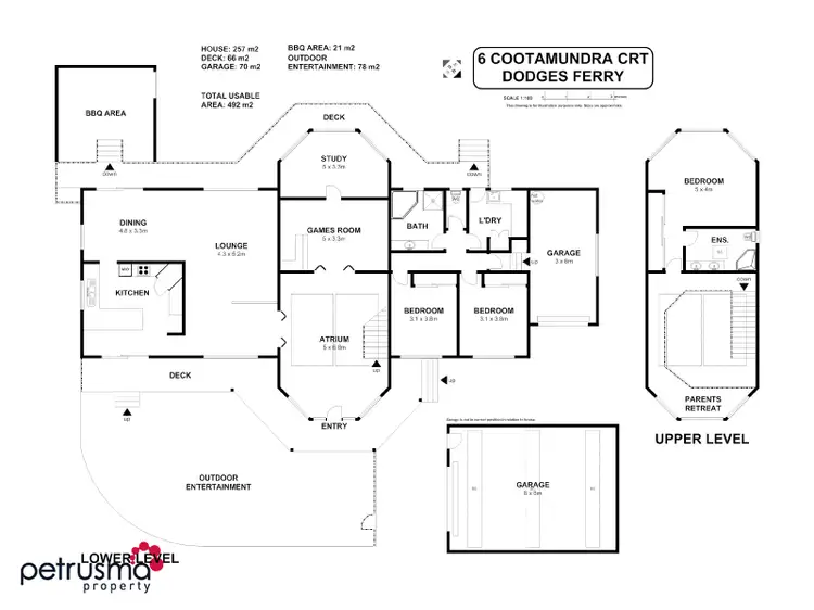 Floorplan of Homely house listing, 6 Cootamundra Court, Dodges Ferry TAS 7173