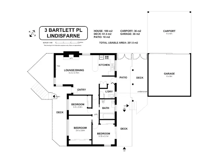 Floorplan of Homely house listing, 3 Bartlett Place, Lindisfarne TAS 7015