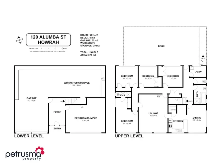 Floorplan of Homely house listing, 120 Allumba Street, Howrah TAS 7018