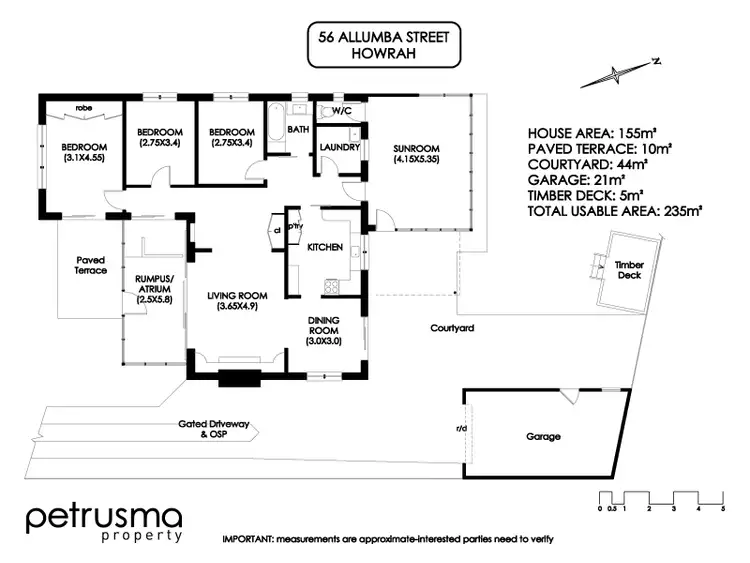 Floorplan of Homely house listing, 56 Allumba Street, Howrah TAS 7018