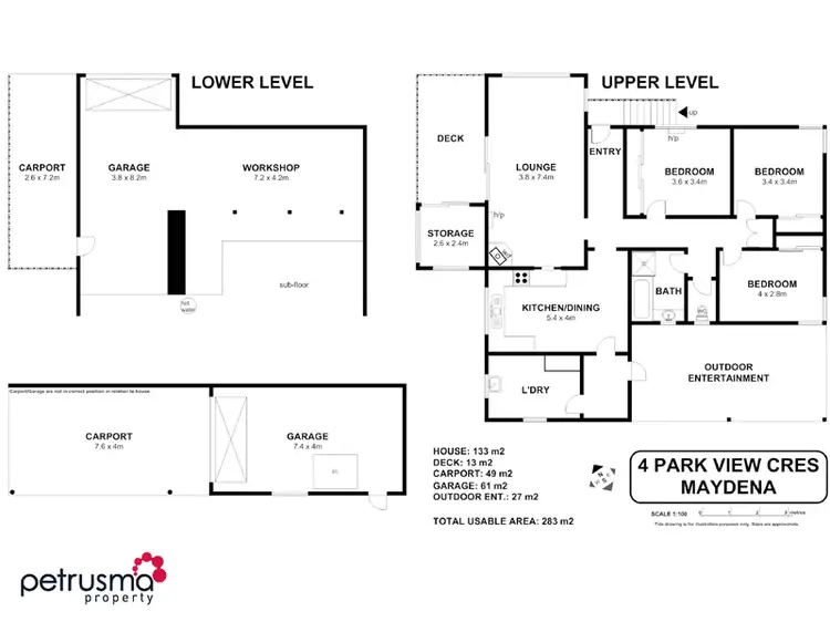 Floorplan of Homely house listing, 4 Park View Crescent, Maydena TAS 7140