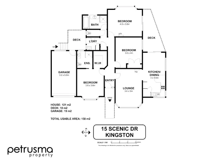 Floorplan of Homely house listing, 15 Scenic Drive, Kingston TAS 7050