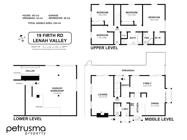 Floorplan of Homely house listing, 19 Firth Road, Lenah Valley TAS 7008