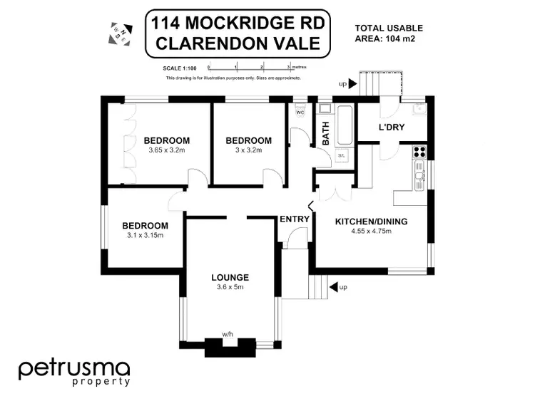 Floorplan of Homely house listing, 114 Mockridge Road, Clarendon Vale TAS 7019