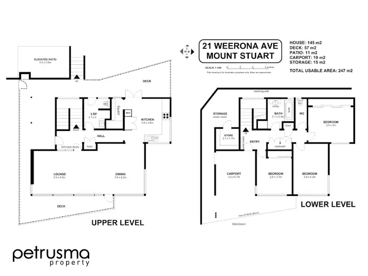 Floorplan of Homely house listing, 21 Weerona Avenue, Mount Stuart TAS 7000