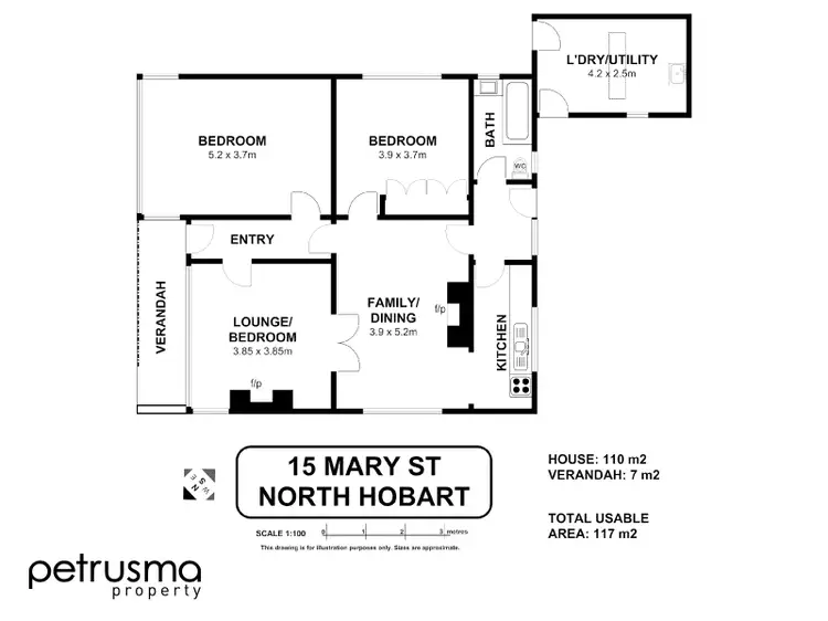 Floorplan of Homely house listing, 15 Mary Street, North Hobart TAS 7000