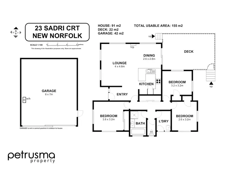 Floorplan of Homely house listing, 23 Sadri Court, New Norfolk TAS 7140