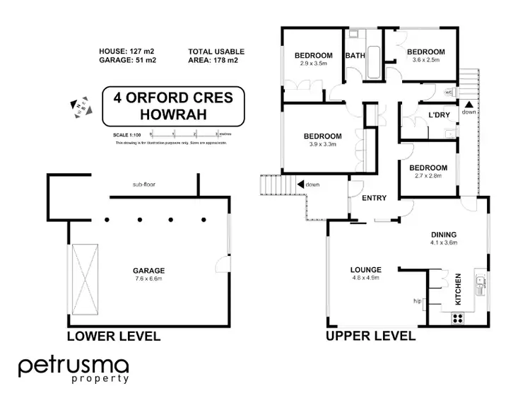 Floorplan of Homely house listing, 4 Orford Crescent, Howrah TAS 7018