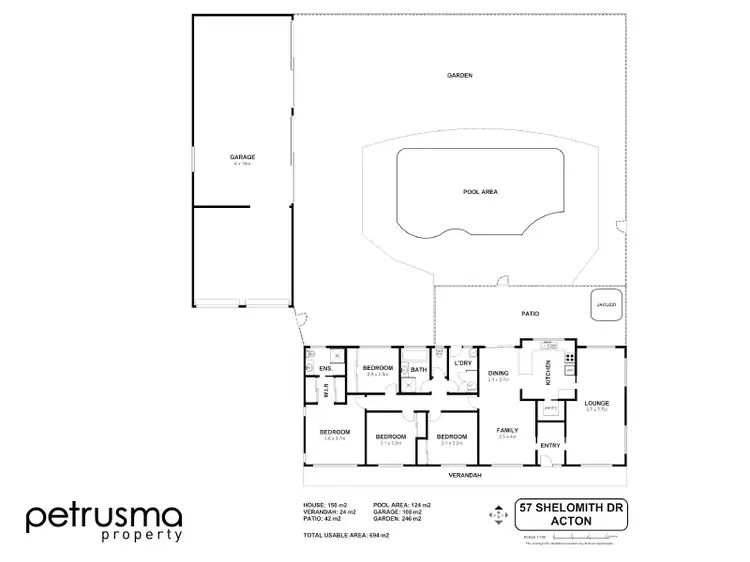 Floorplan of Homely house listing, 57 Shelomith Drive, Acton Park TAS 7170